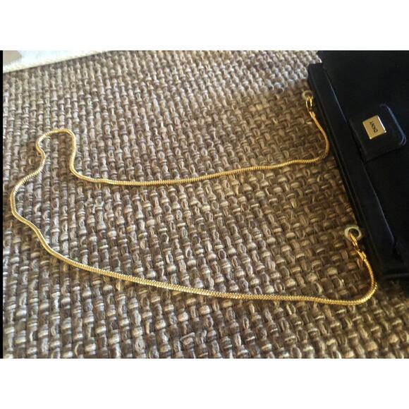 DKNY cocktail bag/clutch formal black satin - Picture 3 of 10